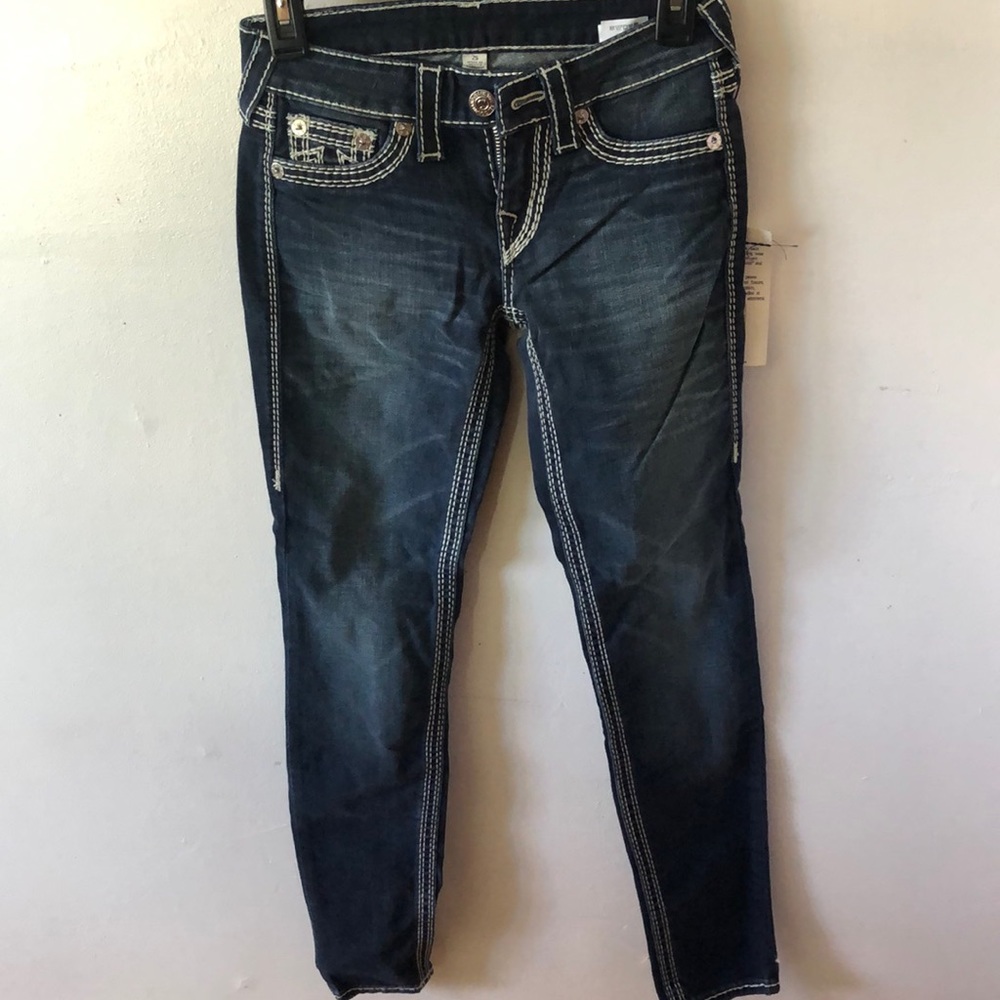 NWT True Religion denim leggings size 25.